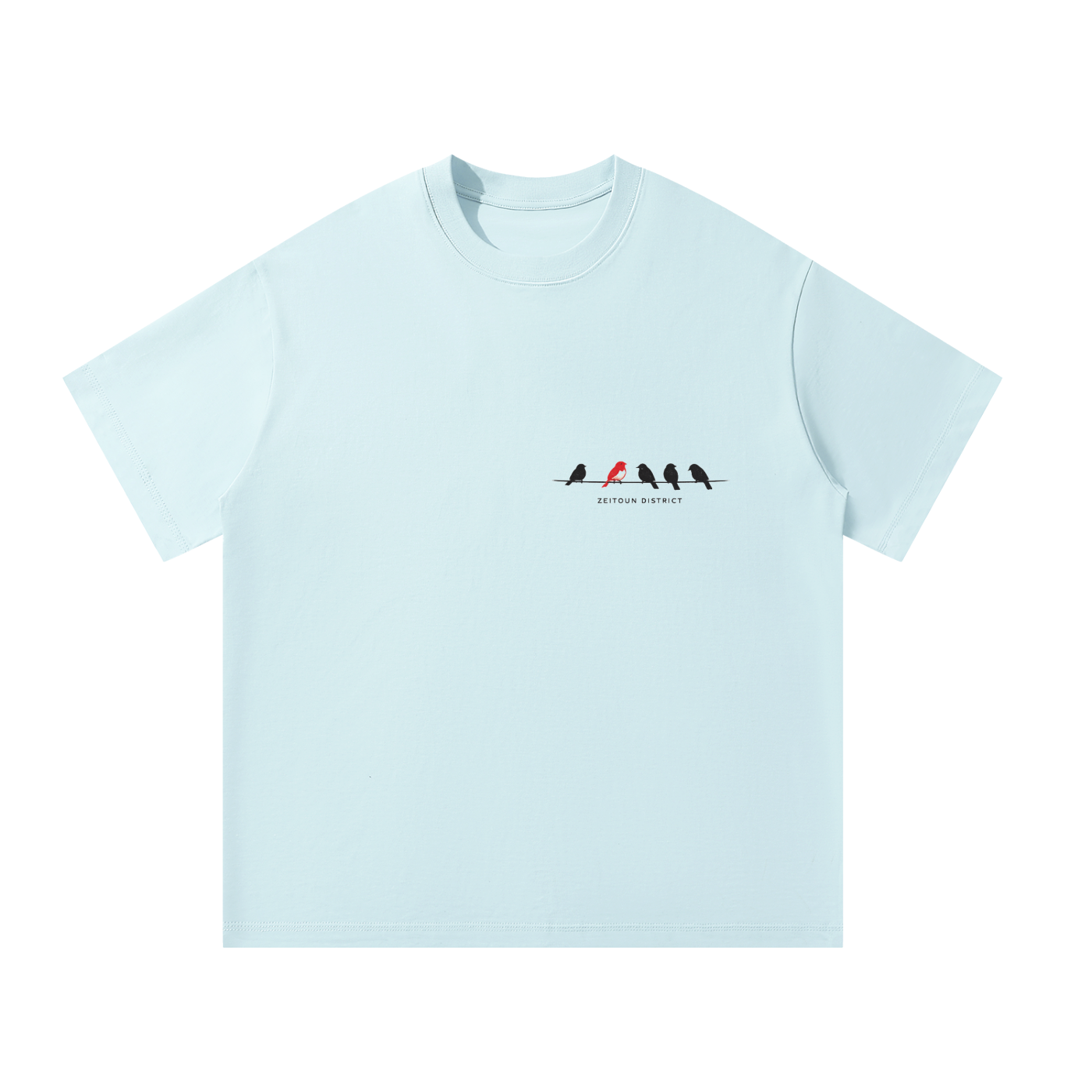 '+970 Birds on Wire Unisex Oversized T-Shirt