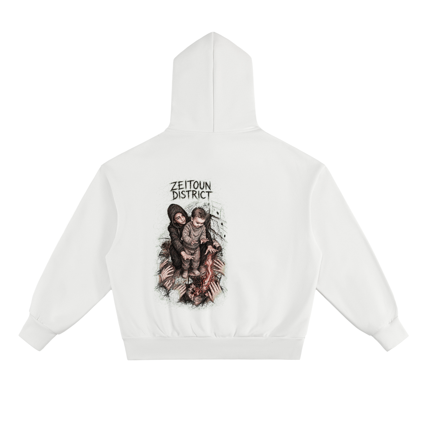 Hands Around the Fire Essential Heavyweight Fleece Hoodie