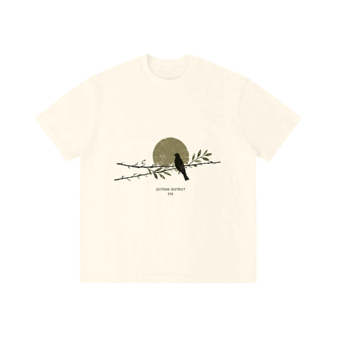 Bird on the Branch +970 Unisex Vintage Wash Distressed T-Shirt