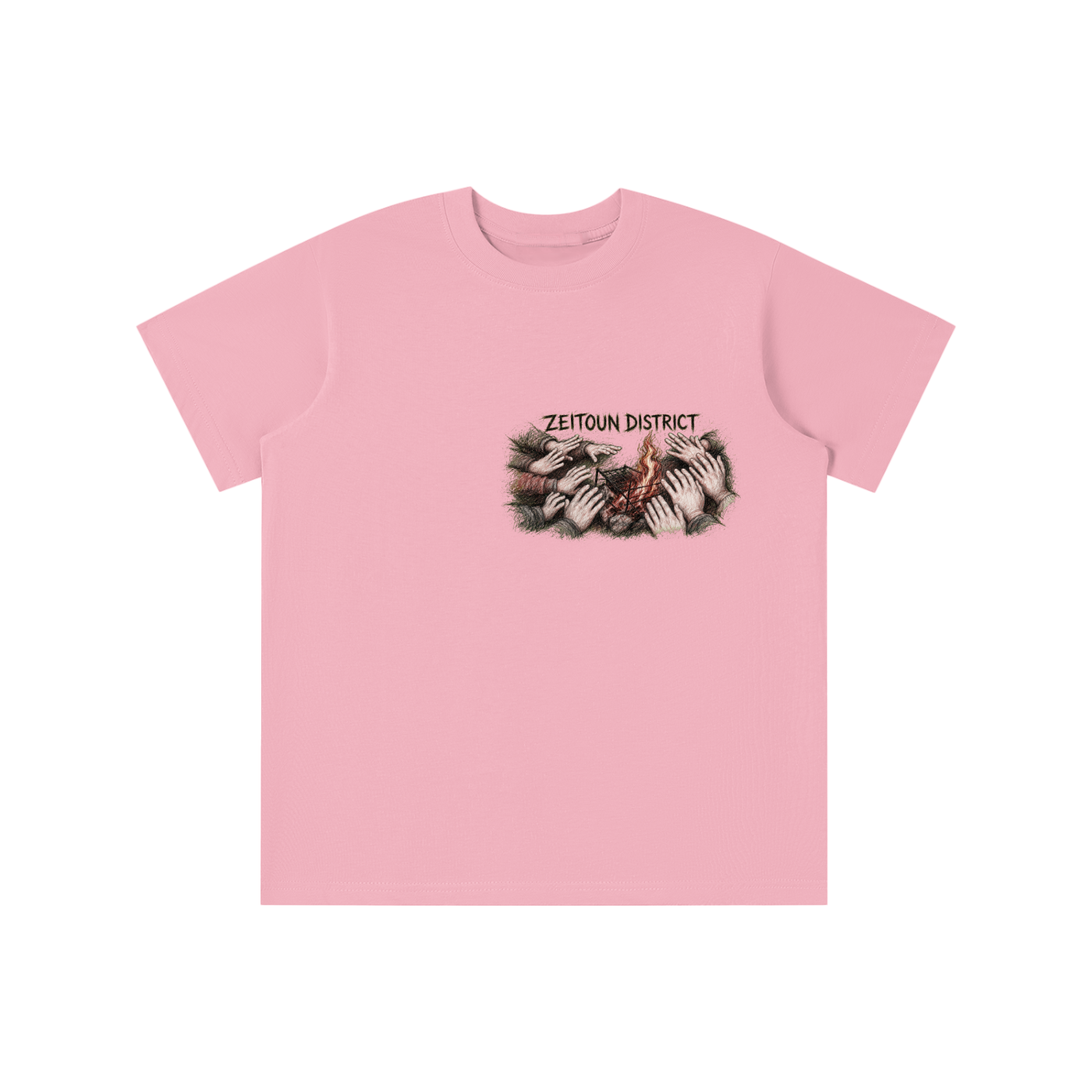 Palestinian Hands Around the Fire Essential Kids' T-shirt